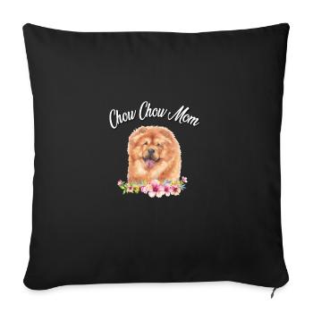 Chow Chow - Sofa pillowcase 17,3'' x 17,3'' (45 x 45 cm) - black - Front