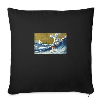 Basenji - Sofa pillowcase 17,3'' x 17,3'' (45 x 45 cm) - black - Front