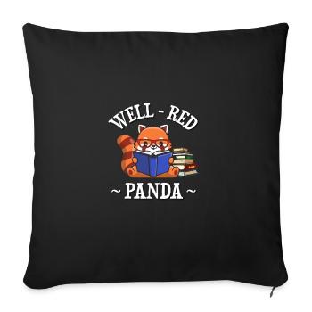 Kleiner Panda - Sofakissenbezug 45 x 45 cm - Schwarz - Vorne