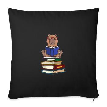 Capybara - Sofakissenbezug 45 x 45 cm - Schwarz - Vorne