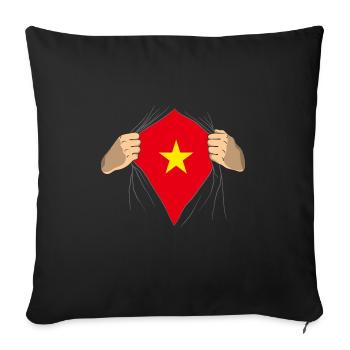 Vietnam - Sofakissenbezug 45 x 45 cm - Schwarz - Vorne