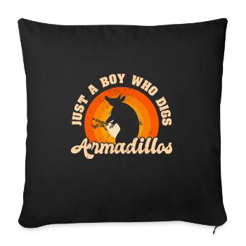 Cadeau de tatou Dicton drôle - Housse de coussin décorative 45 x 45 cm - noir - Devant