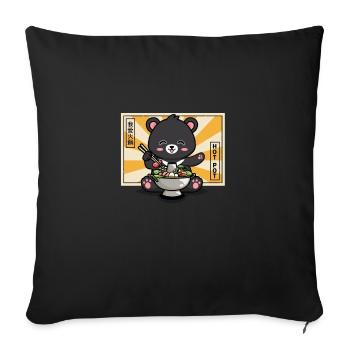 Taiwan - Housse de coussin décorative 45 x 45 cm - noir - Devant