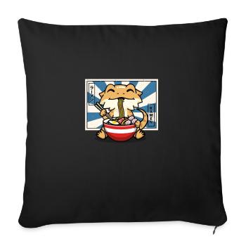 Bearded Dragon - Sofa pillowcase 17,3'' x 17,3'' (45 x 45 cm) - black - Front