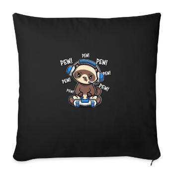 Ferret - Sofa pillowcase 17,3'' x 17,3'' (45 x 45 cm) - black - Front