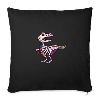 T Rex - Sofa pillowcase 17,3'' x 17,3'' (45 x 45 cm) - black - Front