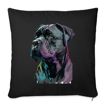 Cane Corso für einen Cane Corso Besitzer - Sofakissenbezug 45 x 45 cm - Schwarz - Vorne