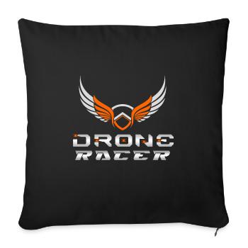 Drone Drones Drone Flight Drone Pilot - Housse de coussin décorative 45 x 45 cm - noir - Devant