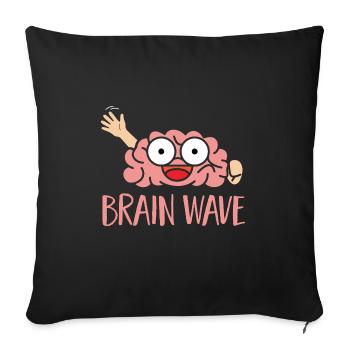 Neurology, Nurse, Brain, Neurologist - Sofa pillowcase 17,3'' x 17,3'' (45 x 45 cm) - black - Front