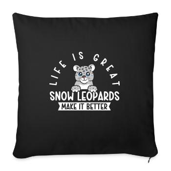 Once - Housse de coussin décorative 45 x 45 cm - noir - Devant