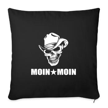 Moin - Sofakissenbezug 45 x 45 cm - Schwarz - Vorne
