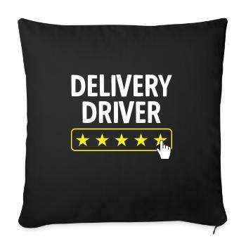 Supplier Package Delivery - Sofa pillowcase 17,3'' x 17,3'' (45 x 45 cm) - black - Front