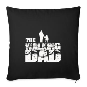 The Walking DAD - Sofakissenbezug 45 x 45 cm - Schwarz - Vorne