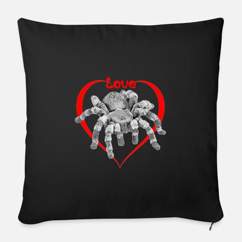 love spider - Sofakissenbezug 45 x 45 cm - Schwarz