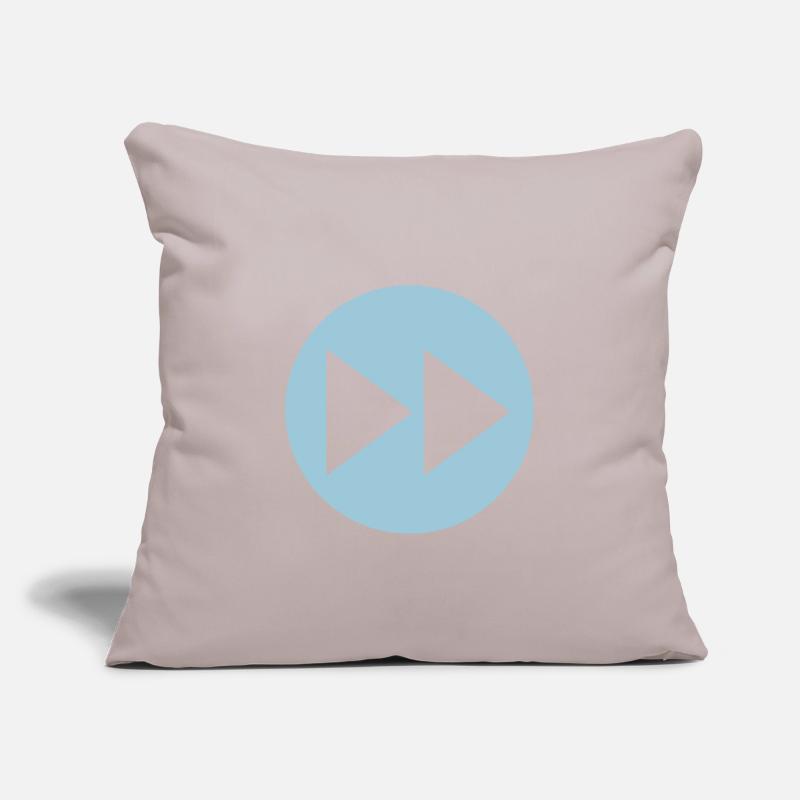 fast forward button fleche 24 Sofa pillowcase 17,3'' x 17,3'' (45 x 45 cm)