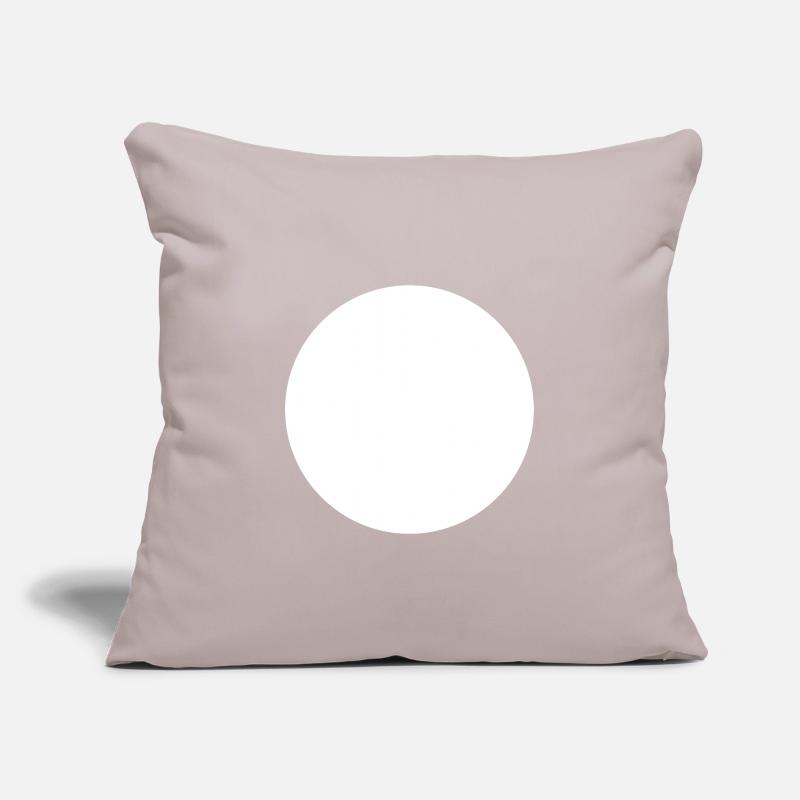 White Circle Empty Sofa pillowcase 17,3'' x 17,3'' (45 x 45 cm)