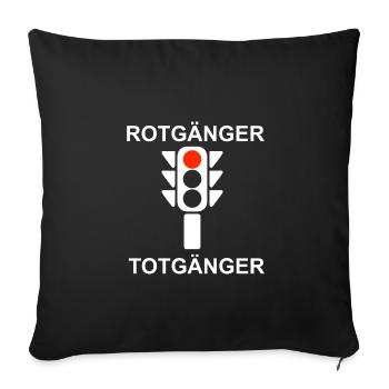 T-shirt Rotger Totger - Housse de coussin décorative 45 x 45 cm - noir - Devant