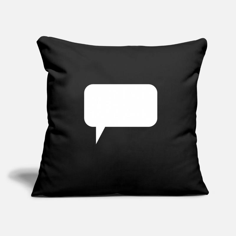 Speech Bubble Thought Bubble Label Speechbubble Housse de coussin décorative 45 x 45 cm