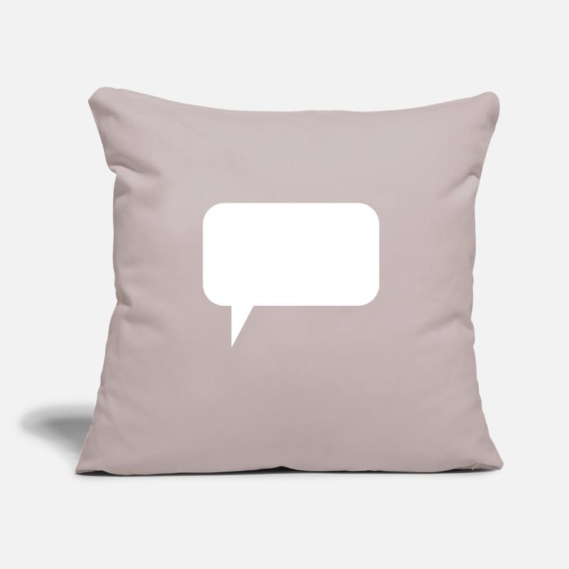 Speech Bubble Thought Bubble Label Speechbubble Sofa pillowcase 17,3'' x 17,3'' (45 x 45 cm)