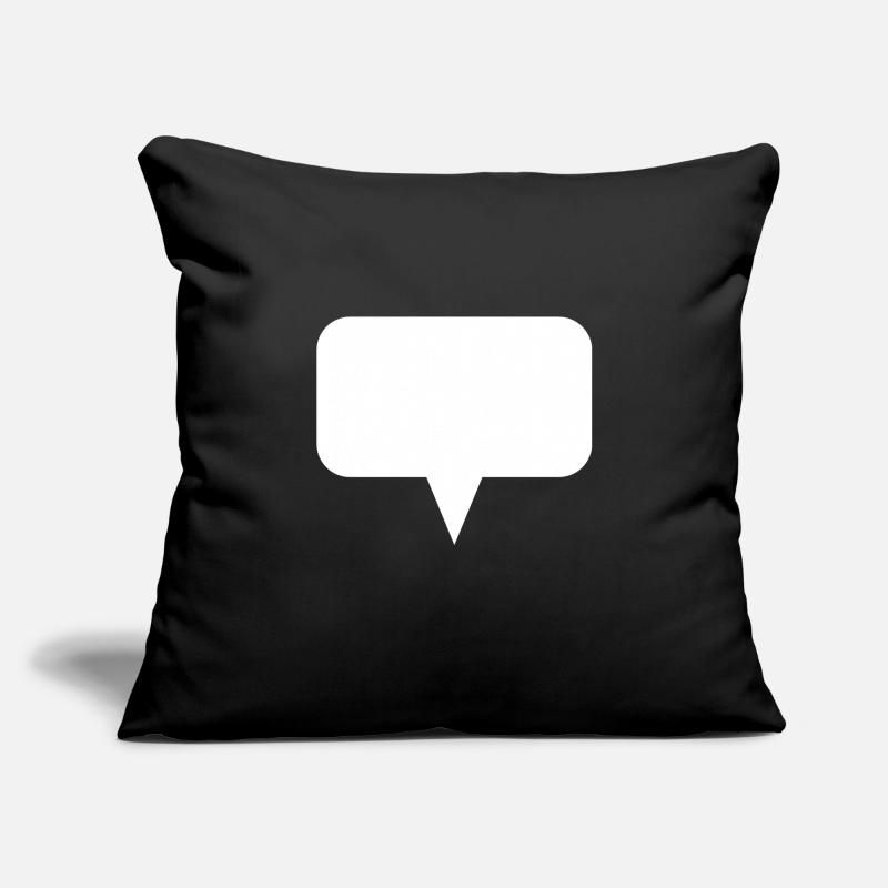 Speech Bubble Thought Bubble Label Speechbubble Housse de coussin décorative 45 x 45 cm