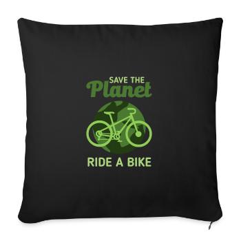Fridays for future Greta Climate Change. Do - Sofa pillowcase 17,3'' x 17,3'' (45 x 45 cm) - black - Front