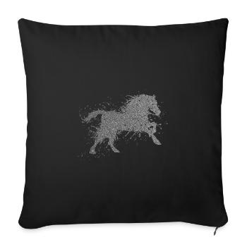 Horse - Sofakissenbezug 45 x 45 cm - Schwarz - Vorne