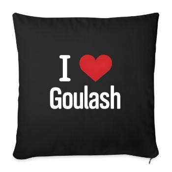 Gulasch - Sofakissenbezug 45 x 45 cm - Schwarz - Vorne