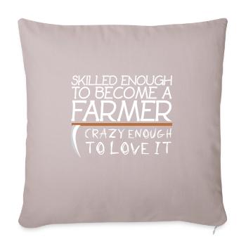 Agriculteur - Housse de coussin décorative 45 x 45 cm - taupe clair - Devant