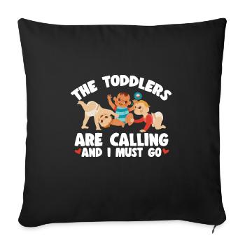 Childcare Teacher Educator - Sofa pillowcase 17,3'' x 17,3'' (45 x 45 cm) - black - Front