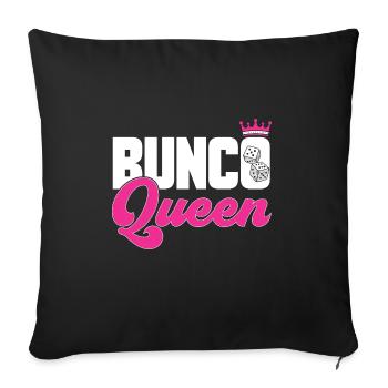 Bunco Dice Game - Sofa pillowcase 17,3'' x 17,3'' (45 x 45 cm) - black - Front