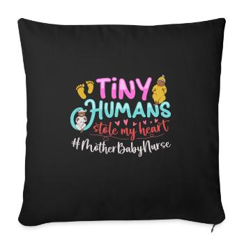 Nurse Baby Maternity Nurse - Sofa pillowcase 17,3'' x 17,3'' (45 x 45 cm) - black - Front