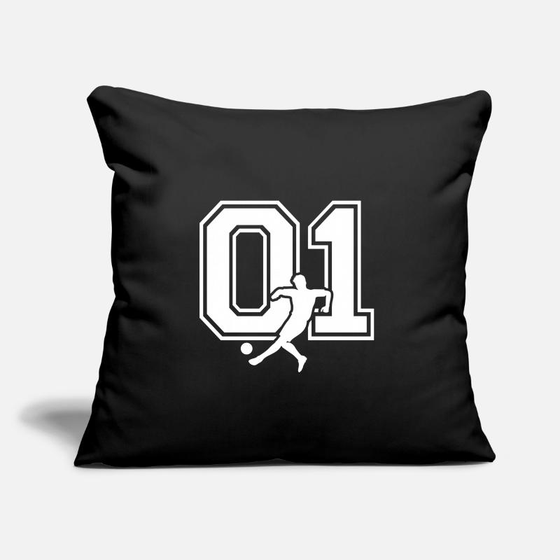 Soccer Number 01 Soccer Player Sofa pillowcase 17,3'' x 17,3'' (45 x 45 cm)