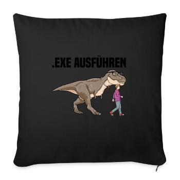 Informatiker Programmierer Sprüche - Sofakissenbezug 45 x 45 cm - Schwarz - Vorne