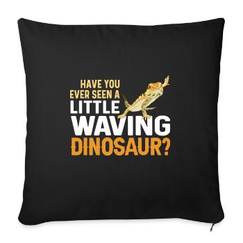 Lézard dragon barbu Herpétologiste des reptiles - Housse de coussin décorative 45 x 45 cm - noir - Devant