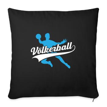 Dodgeball Funny Gift Sports Teacher - Sofa pillowcase 17,3'' x 17,3'' (45 x 45 cm) - black - Front