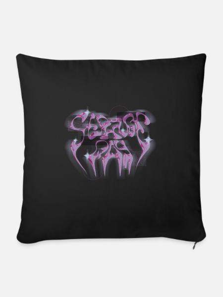Strange Day - Sofakissenbezug 45 x 45 cm - Schwarz