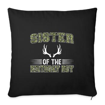 Jäger Jagd Jagd Geschenk - Sofakissenbezug 45 x 45 cm - Schwarz - Vorne