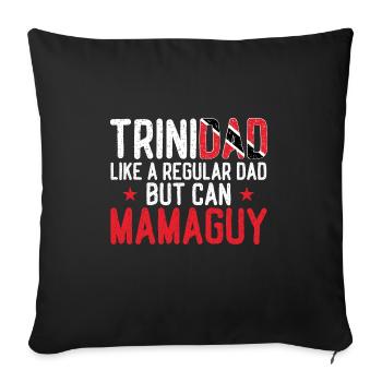 Trinidad and Tobago flag - Sofa pillowcase 17,3'' x 17,3'' (45 x 45 cm) - black - Front