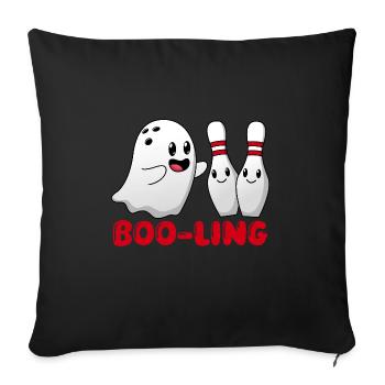 Bowling Ball Pin Bowling Player Halloween Bowling - Sofa pillowcase 17,3'' x 17,3'' (45 x 45 cm) - black - Front