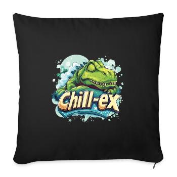 Chill-ex - Housse de coussin décorative 45 x 45 cm - noir - Devant