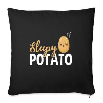 Sleepy Potato - Sofakissenbezug 45 x 45 cm - Schwarz - Vorne