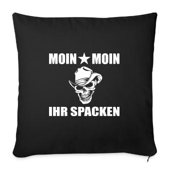 Moin - Sofakissenbezug 45 x 45 cm - Schwarz - Vorne