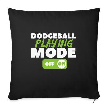 Gift for Dodgeball Players - Sofa pillowcase 17,3'' x 17,3'' (45 x 45 cm) - black - Front