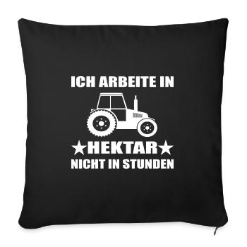 Traktor - Sofakissenbezug 45 x 45 cm - Schwarz - Vorne