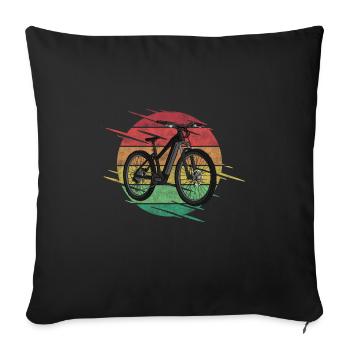 E-Bike Bike - Sofa pillowcase 17,3'' x 17,3'' (45 x 45 cm) - black - Front