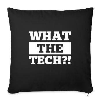 Was der Techniker?! Angebot für einen - Sofakissenbezug 45 x 45 cm - Schwarz - Vorne