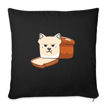 Halloween Cat Witch - Sofa pillowcase 17,3'' x 17,3'' (45 x 45 cm) - black - Front