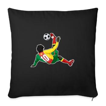 Équipe du Cameroun de football I Football Cameroun - Housse de coussin décorative 45 x 45 cm - noir - Devant