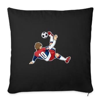 Serbian National Soccer Team I Football Serbia - Sofakissenbezug 45 x 45 cm - Schwarz - Vorne