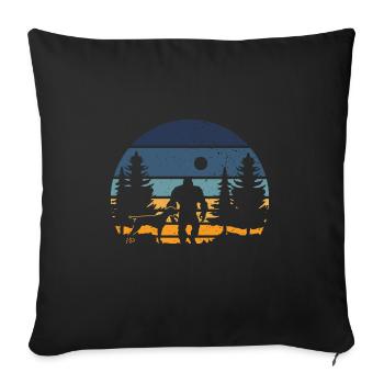 Chien GSP allemand à poil court - Housse de coussin décorative 45 x 45 cm - noir - Devant